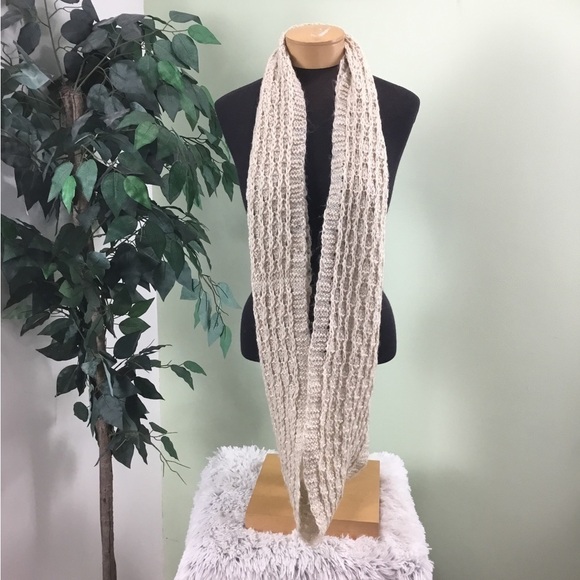 Maurice’s infinity scarf tan with gold metallic #1 - Picture 1 of 10